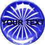 Dome Hologram Sticker, Blue