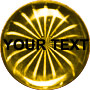 Dome Hologram Sticker, Gold
