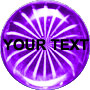 Dome Hologram Sticker, Purple