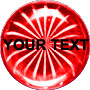 Dome Hologram Sticker, Red