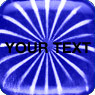 Dome Hologram Label, Blue Square