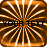 Dome Hologram Label, Orange Square