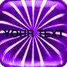 Dome Hologram Label, Purple Square