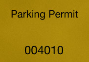 Parking Permits Gold