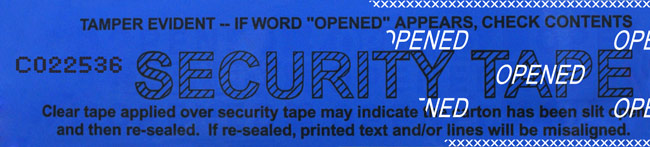 Security Tape, Premium, Blue