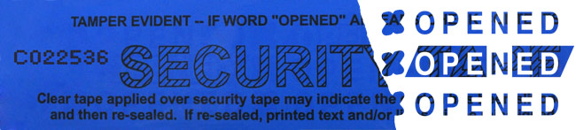 Security Tape, Premium, Blue
