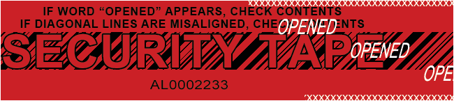 Security Tape, Premium, Red