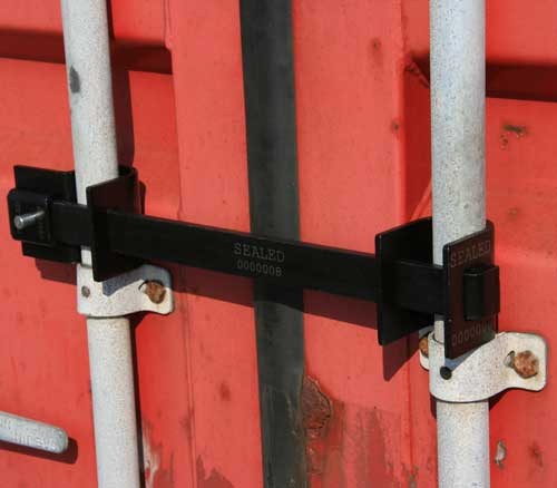 Barlock Seal on Cargo Container