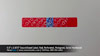0.5"x2.875" SecureGuard Label, Red, Hologram, Serial Numbered