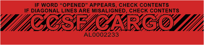 CCSF Tamper Evident Tape