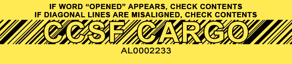 CCSF Tamper Evident Tape