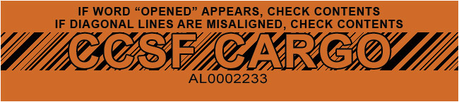 CCSF Tamper Evident Tape