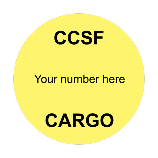 CCSF Cargo Stickers