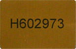 Gold Security Label