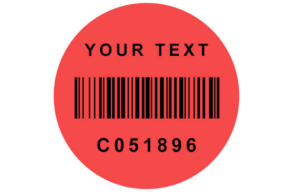 250 x D12 Custom Print Test Tags with Barcode 