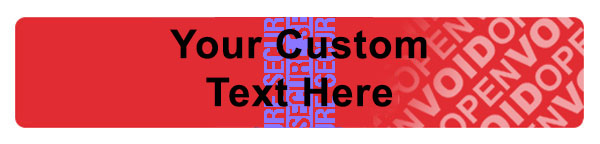 Tamper Evident Security Label
