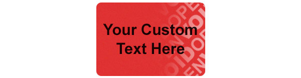 Tamper Evident Security Label