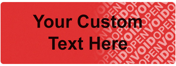 Tamper Evident Security Label