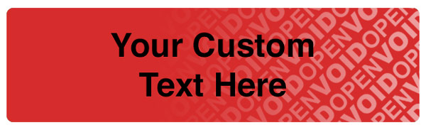 Tamper Evident Security Label