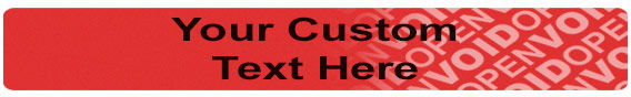 Tamper Evident Security Label