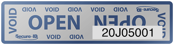 Tamper Evident Security Label