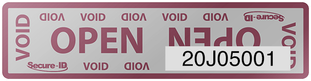 Tamper Evident Security Label