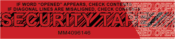 Tamper Evident Security Tape