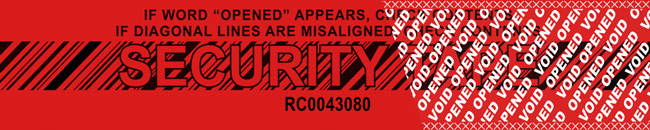 Tamper Evident Security Tape