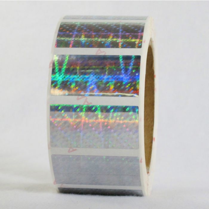 Hologram Stickers, Original Authentic, 1 x 2 in, Rectangle, Roll of 1000,  XOA20-08AA - NovaVision