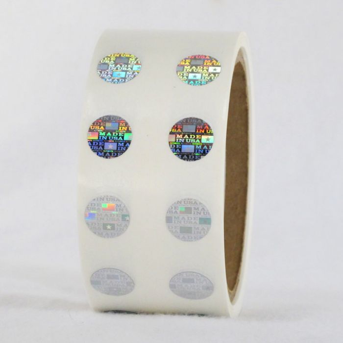 Hologram Stickers, Original Authentic, 1 x 2 in, Rectangle, Roll of 1000,  XOA20-08AA - NovaVision