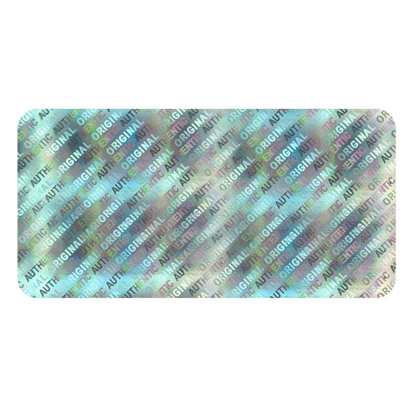 Hologram Stickers, Original Authentic, 1 x 2 in, Rectangle, Roll of 1000,  XOA20-08AA - NovaVision
