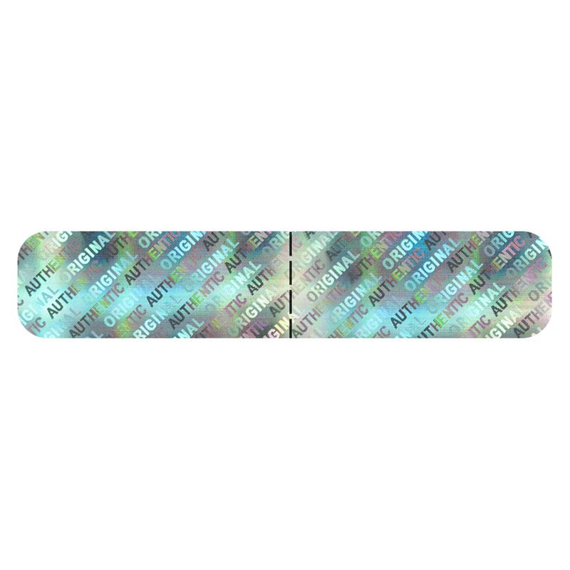 Hologram Stickers, Original Authentic, 1 x 2 in, Rectangle, Roll of 1000,  XOA20-08AA - NovaVision