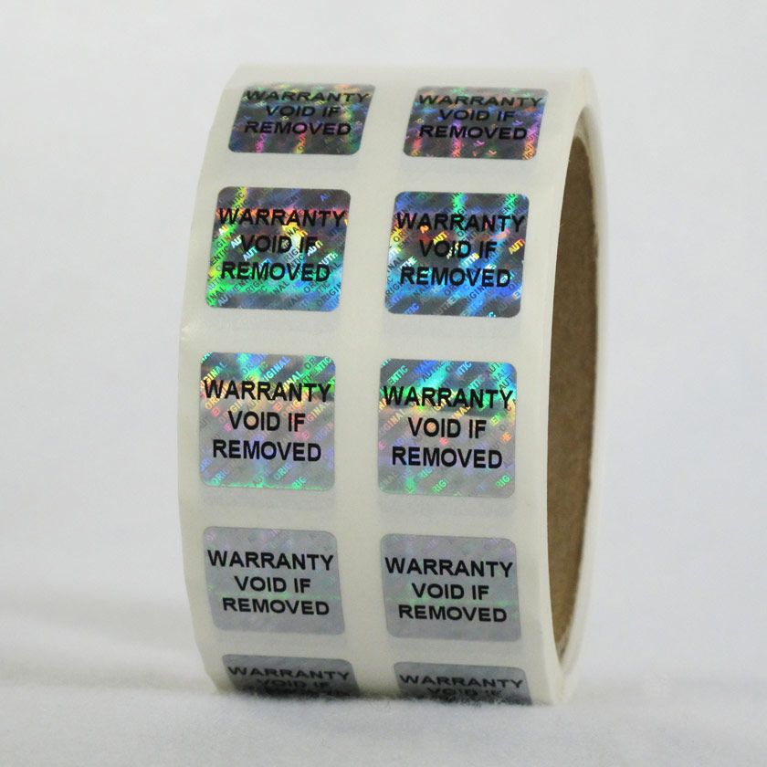 LARGE TESTED Security Hologram Stickers Labels Warranty QC Checked 20mm Square 