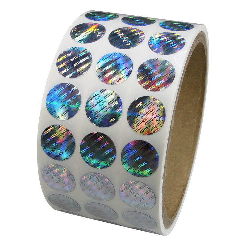 Silver Hologram Holographic Bling Stickers 1 Round Envelope Seal Reseller  Suppy