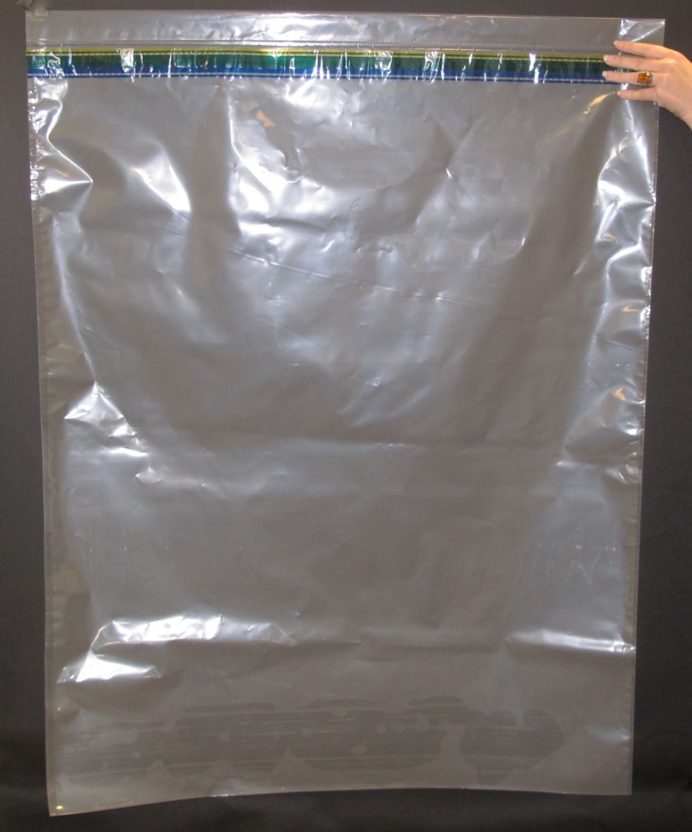 Tamper Evident Security Bags, Clear Poly, 37 x 47 in, Pack of 10, SB-D29-10
