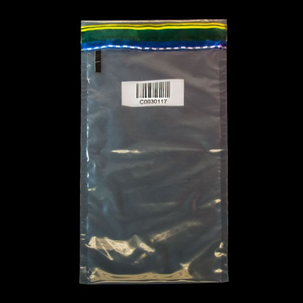 6 x 12 Clear Bottomloading Tamper Evident Barrier Zipper Bags