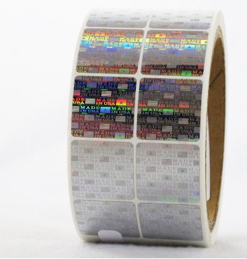 Roll of holographic labels