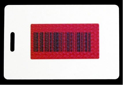 Medical staff ID Badge with CopyGuard Barcode Overlay