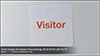 Visitor Badges - Front and Backer, TB-B-WHITE and TB-FP