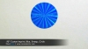 .95" Custom Imprint, Blue, Sweep, Circle