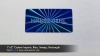 1"x2" Custom Imprint, Blue, Sweep, Rectangle