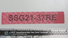 0.75"x3.875" SecureGuard Label, Red, Serial Numbered (non residue)